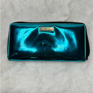 Foley & Corinna Turquoise Zip Around Wallet